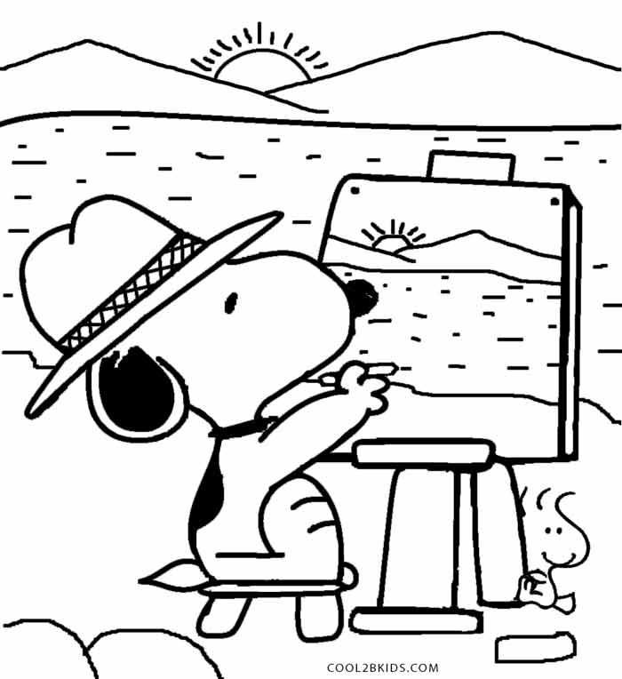 Snoopy Coloring Pages Printable 700x764 Snoopy Coloring Pages Printable