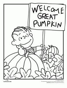 Snoopy Halloween Coloring Pages