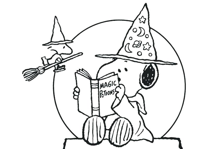 Halloween Printables Coloring Pages Snoopy Printable Coloring 850x570 Halloween Printables Coloring Pages Snoopy Printable Coloring