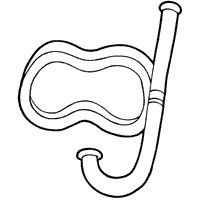 Snorkeling Mask Coloring Pages Surfnetkids Beach Day 200x200 Snorkeling Mask Coloring Pages Surfnetkids Beach Day