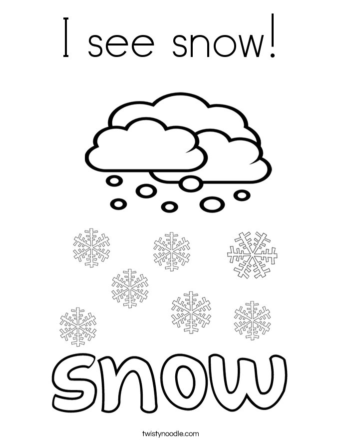 685x886 I See Snow Coloring Page