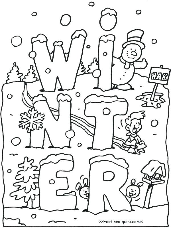 Snow Coloring Pages Printable 600x800 Snow Coloring Pages Printable