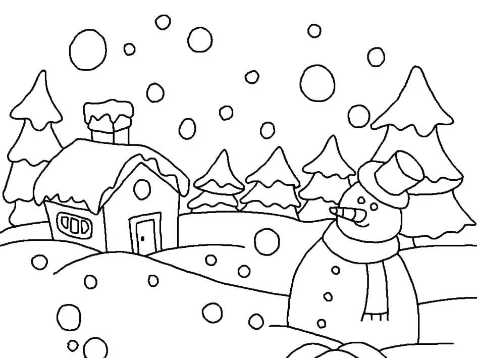 Snowy Day Coloring Page Snowy Day Coloring Page Snowy Day Coloring 945x709 Snowy Day Coloring Page Snowy Day Coloring Page Snowy Day Coloring