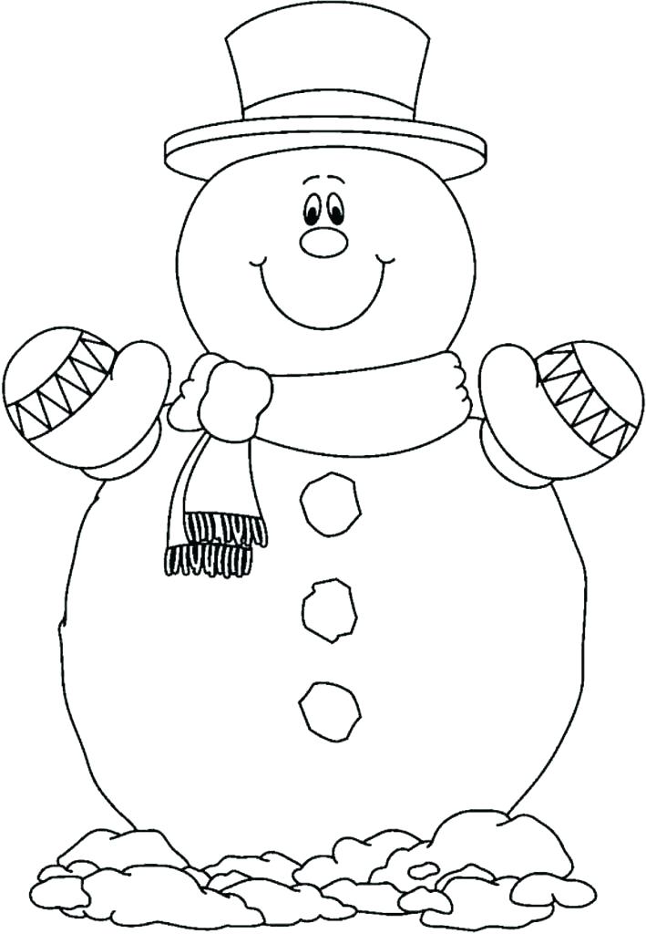 Printable Snowman Coloring Pages 709x1024 Printable Snowman Coloring Pages