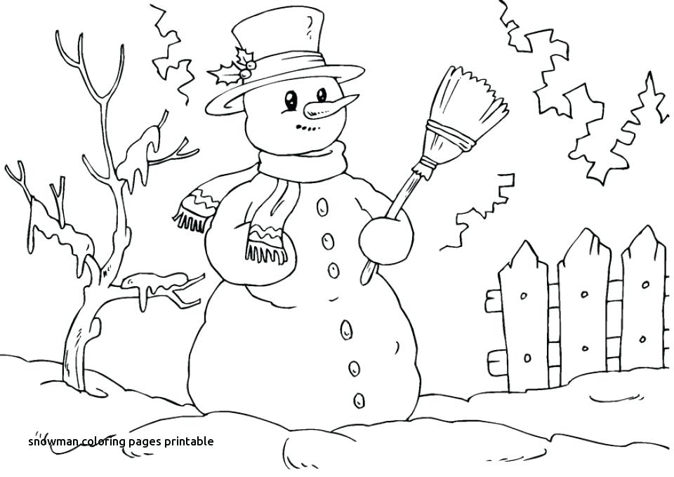 Printable Snowman Coloring Pages 960x680 Printable Snowman Coloring Pages