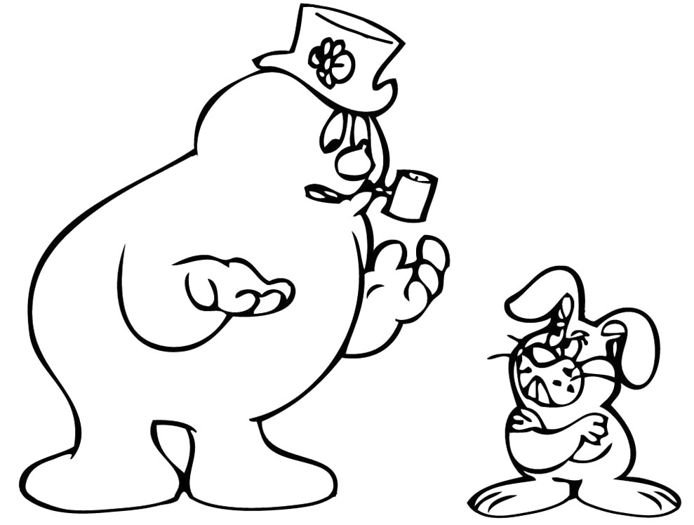 Frosty The Snowman Coloring Pages 989x748 Frosty The Snowman Coloring Pages