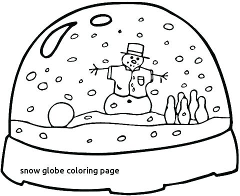 Snow Globe Coloring Page 480x392 Snow Globe Coloring Page