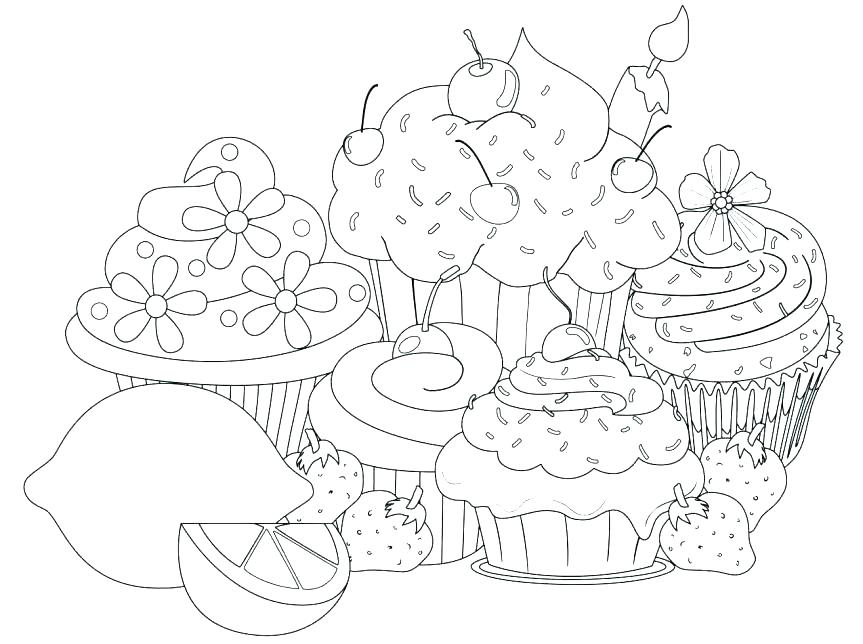863x644 Cupcake Coloring Pages Cupcakes Printable Ng Sheets Ng Snow Queen