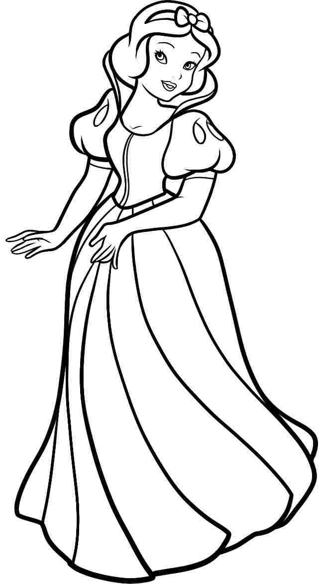 651x1174 Snow White Coloring Pages For Kids