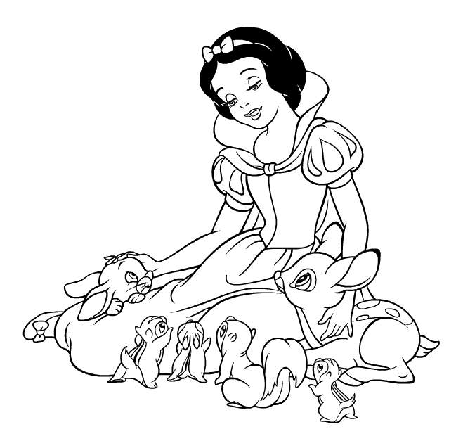 659x627 Snow White Coloring Pages Coloring Pages