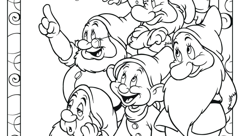 960x544 Snow White Printables Little Snow White And The 7 Dwarfs Coloring