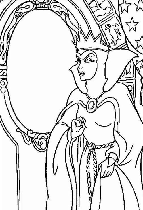 504x737 Snow White Cartoon Coloring Pages 13