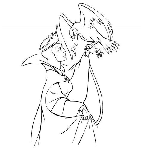 474x492 Snow White The Witch Coloring Page