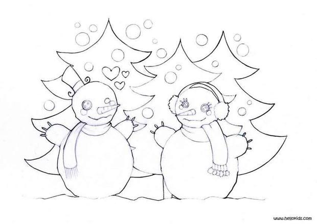 Snowball Fight Coloring Pages 620x439 Snowball Fight Coloring Pages