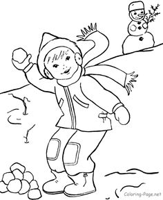 Winter Coloring Pictures 236x288 Winter Coloring Pictures