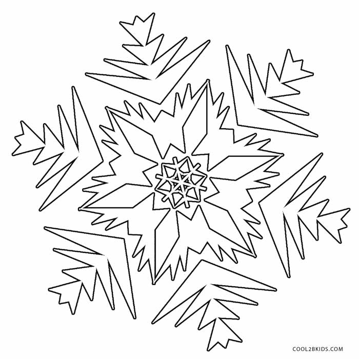 700x700 Printable Snowflake Coloring Pages For Kids Cool2bkids