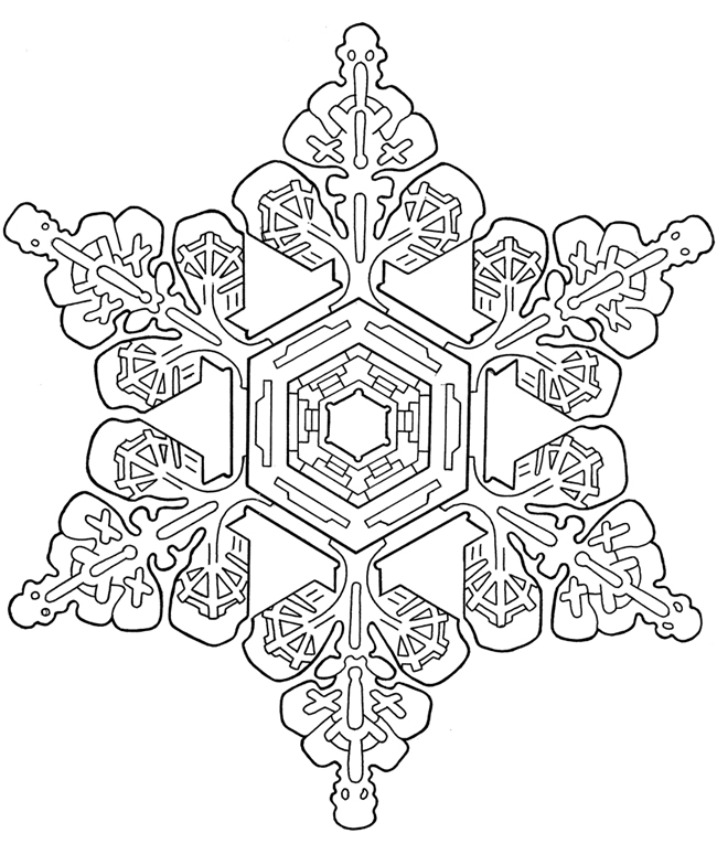 Snowflake Mandala Coloring Pages Coloring For Kids Snowflake 650x765 Snowflake Mandala Coloring Pages Coloring For Kids Snowflake