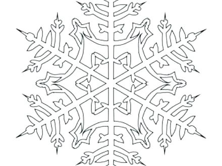 Printable Snowflake Coloring Pages 440x330 Printable Snowflake Coloring Pages