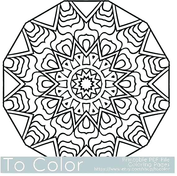 Snowflake Coloring Page 570x565 Snowflake Coloring Page