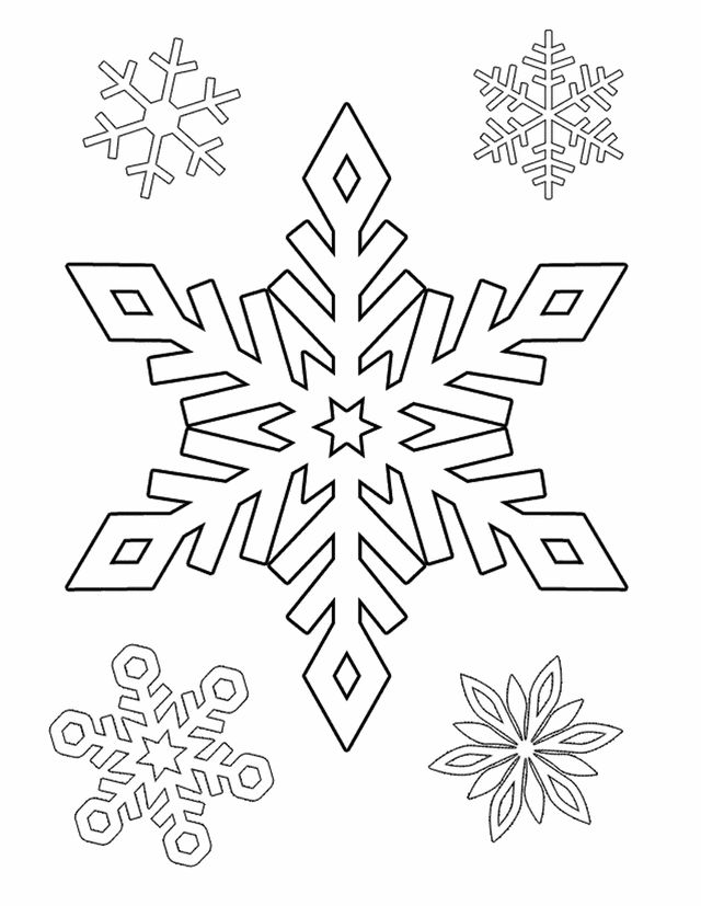 Snowflake Coloring Pages For Kids