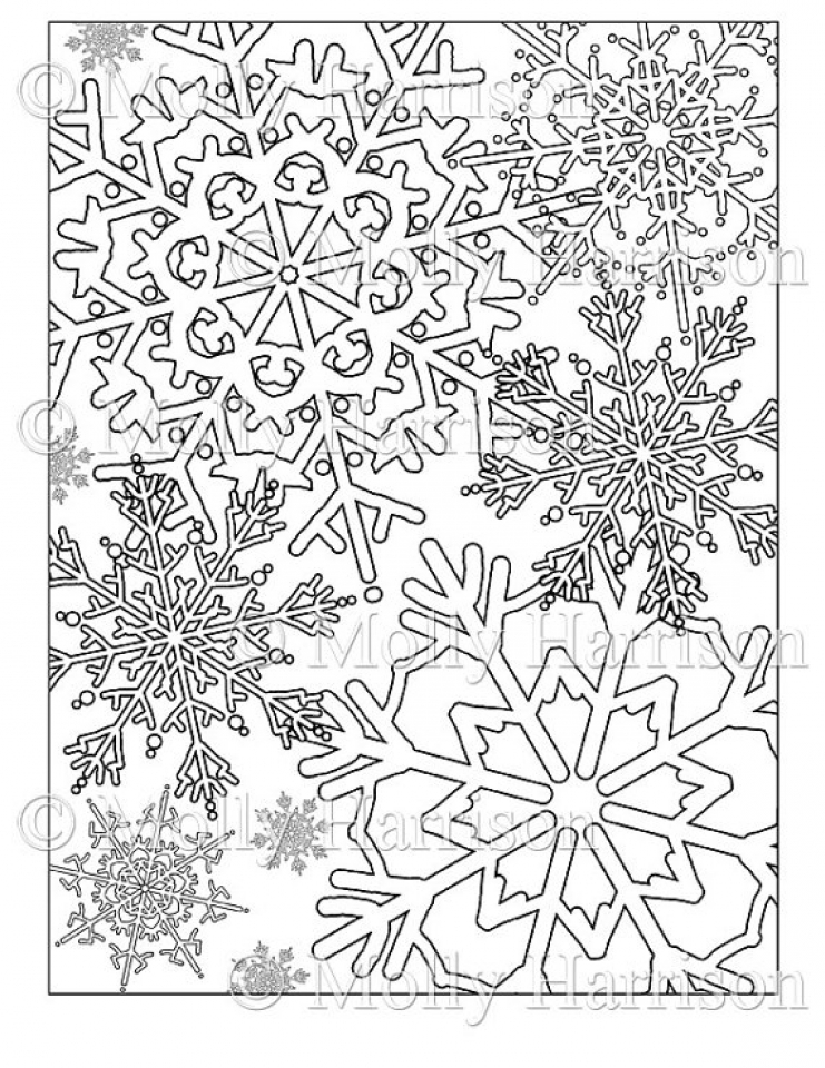 741x960 Get This Printable Snowflake Coloring Pages For Adults 67491 !