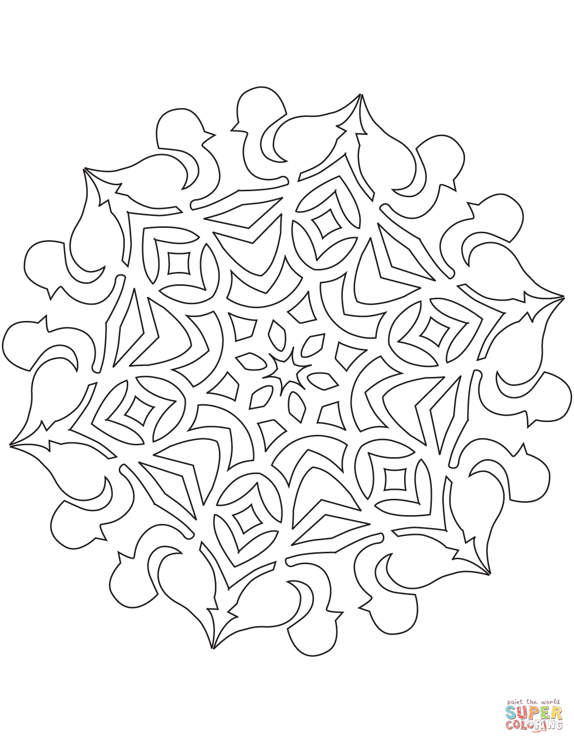 1159x1500 Promising Snow Flake Coloring Pages Printable