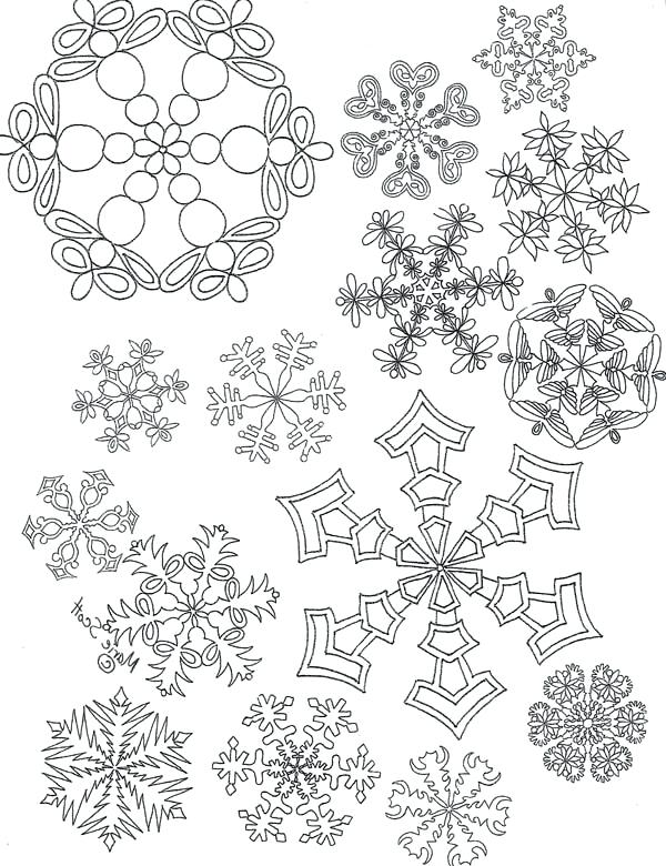 Snowflake Coloring Pages All Snowflakes Picture Coloring Page 600x780 Snowflake Coloring Pages All Snowflakes Picture Coloring Page