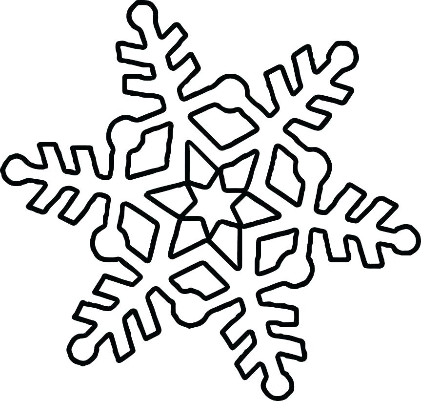 863x821 Printable Snowflake Coloring Pages Cute Snowflake Coloring Page