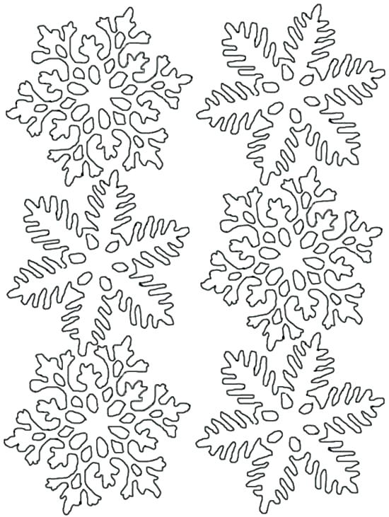 550x731 Coloring Page Snowflake Snowflake Coloring Pages Two Identical