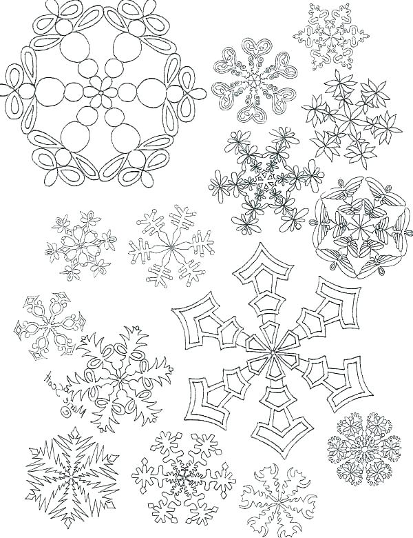 600x780 Coloring Pages Of Snowflakes Snowflake Print Out Get This Free