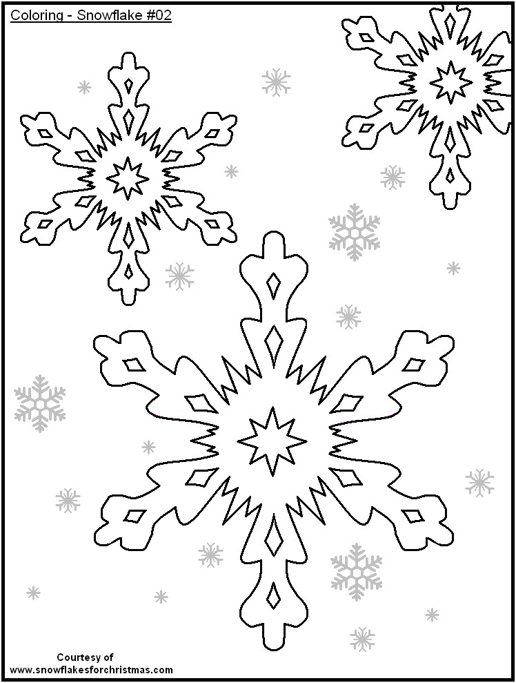 748x989 Free Printable Snow Flakes Coloring Pages