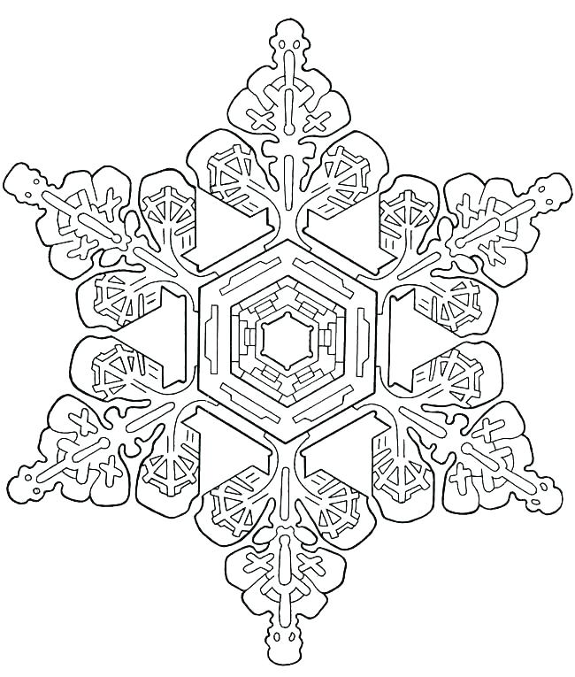 Snowflake Color Pages Coloring Pages Snowflakes Coloring Pages 650x765 Snowflake Color Pages Coloring Pages Snowflakes Coloring Pages
