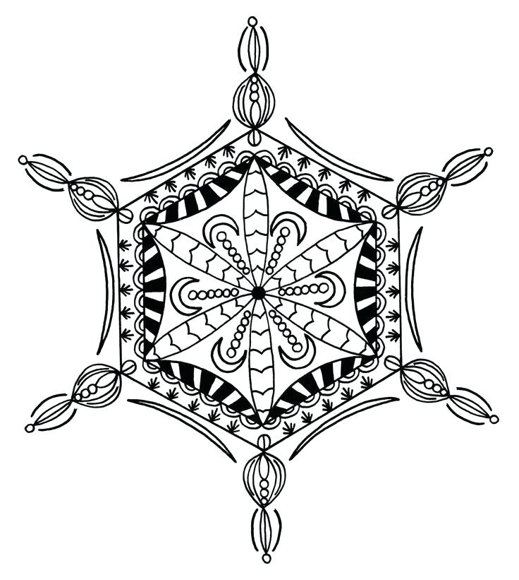 Snowflake Coloring Page Snowflake Coloring Pages Kids Coloring 736x821 Snowflake Coloring Page Snowflake Coloring Pages Kids Coloring