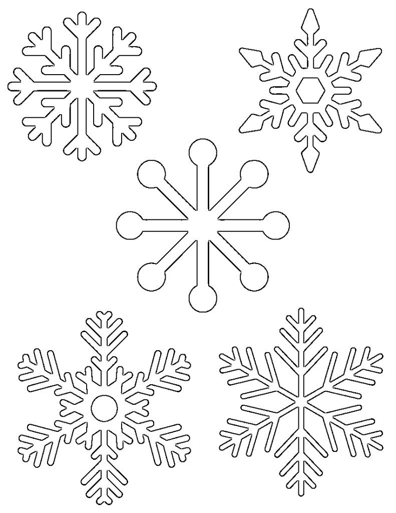 Free Printable Snowflake Templates Large Amp Small Stencil 791x1024 Free Printable Snowflake Templates Large Amp Small Stencil