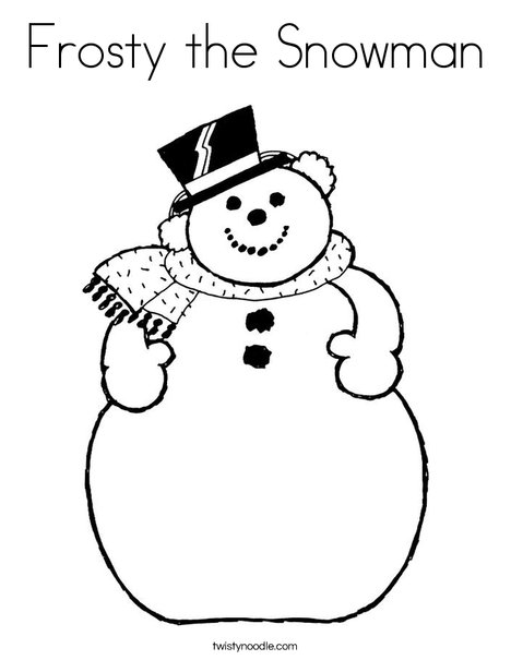 Frosty The Snowman Coloring Page 468x605 Frosty The Snowman Coloring Page