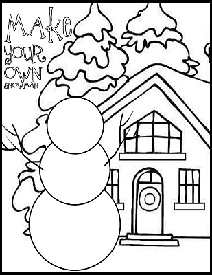 Free Printable Snowman Coloring Pages 309x400 Free Printable Snowman Coloring Pages