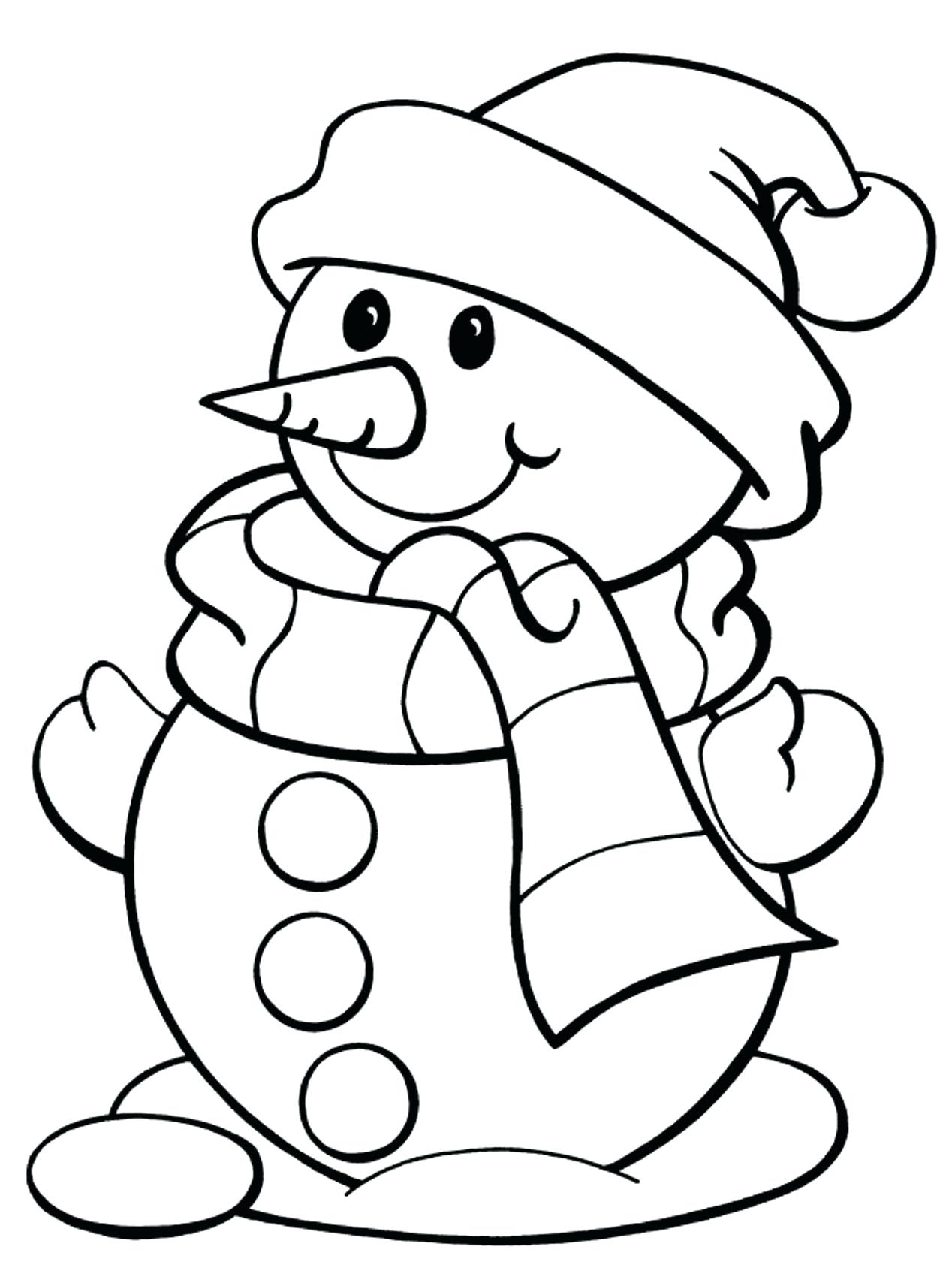 Snowman Coloring Pages For Kindergarten at GetColorings.com | Free ...