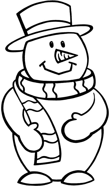 Snowman Coloring Pages 455x776 Snowman Coloring Pages