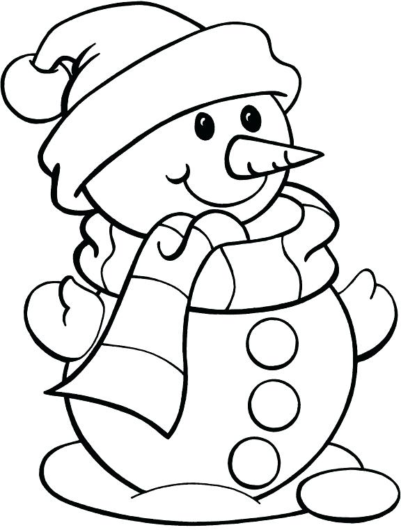 Snowman Coloring Pages For Preschool at GetColorings.com | Free ...