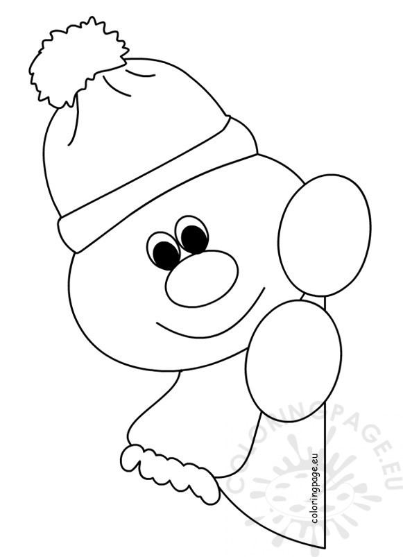 Window Snowman Coloring Pages For Preschool Coloring Page 581x803 Window Snowman Coloring Pages For Preschool Coloring Page