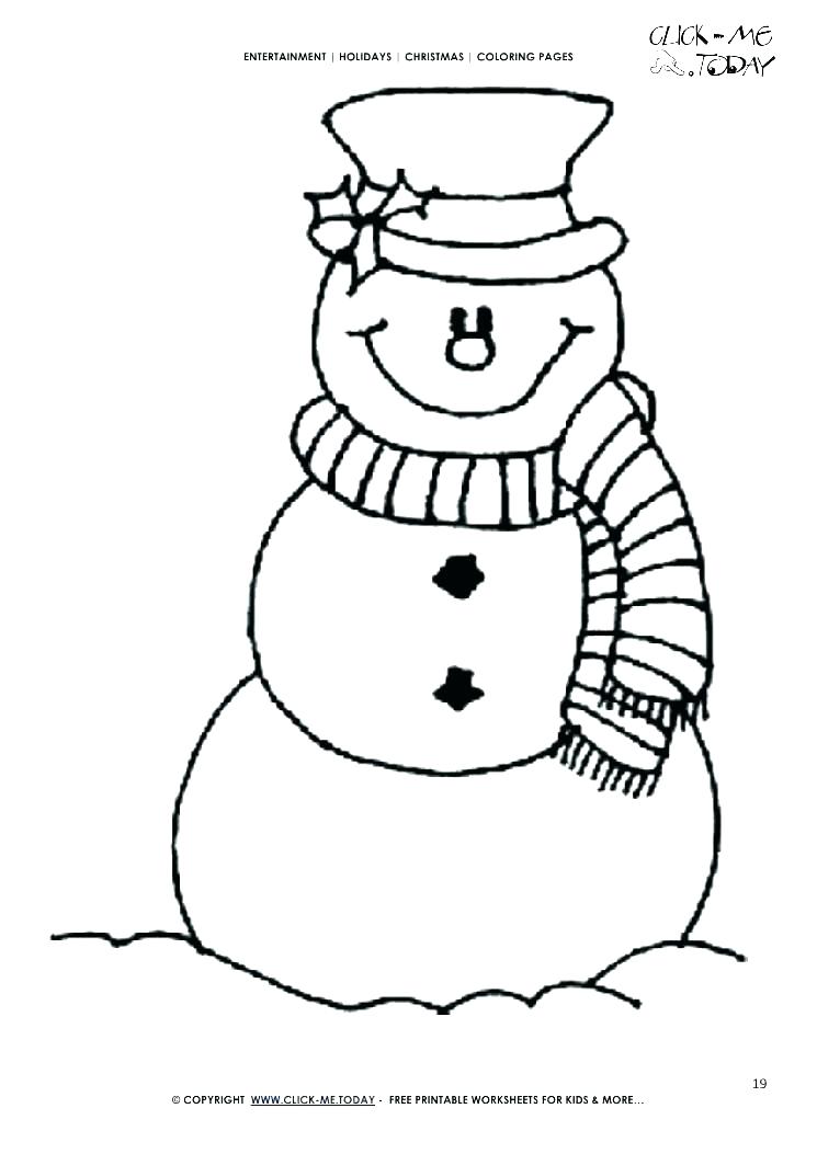 Snowman Coloring Pages For Preschool at GetColorings.com | Free