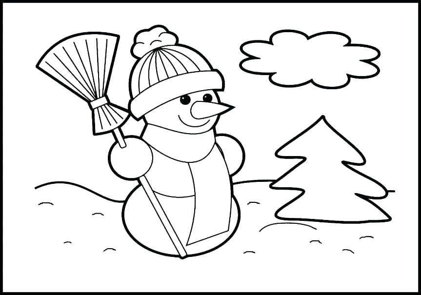 863x605 Snowman For Coloring S Snowman Coloring Sheets Free Printable