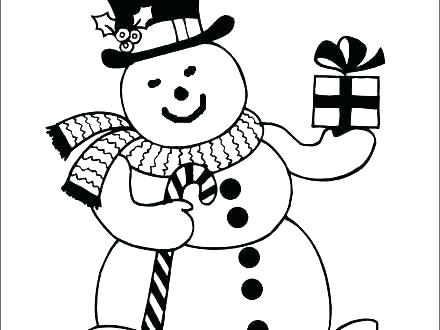 440x330 Snowman Coloring Pages