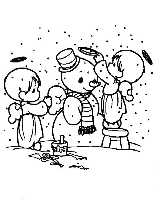518x657 Coloring Pages Of Snowmen