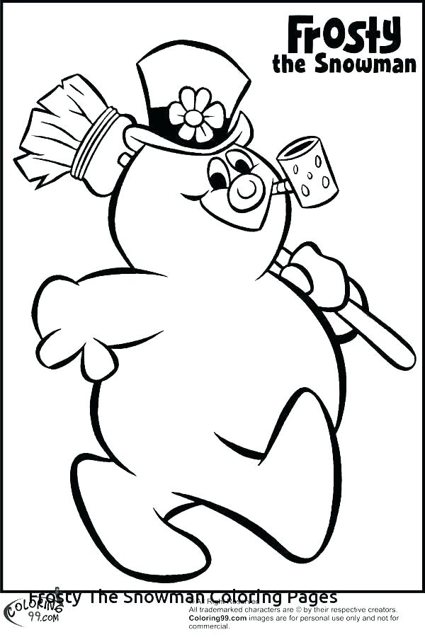 600x900 Snowman Coloring Picture