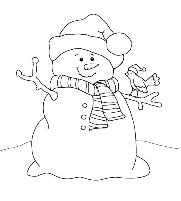 Snowman Face Coloring Page at GetColorings.com | Free printable