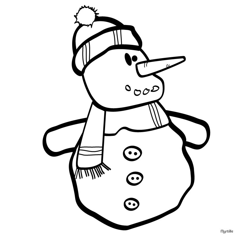 Happy Snowman Family Coloring Pages 820x820 Happy Snowman Family Coloring Pages