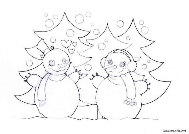 Snowman Family Coloring Pages at GetColorings.com | Free printable