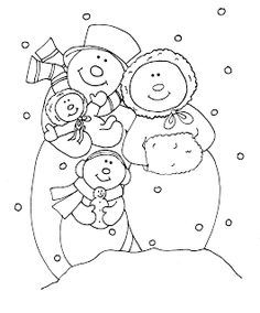 Snowman Family Coloring Pages 236x284 Snowman Family Coloring Pages
