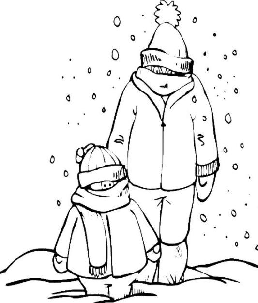 Snow Day Coloring Page Amp Coloring Book 533x626 Snow Day Coloring Page Amp Coloring Book